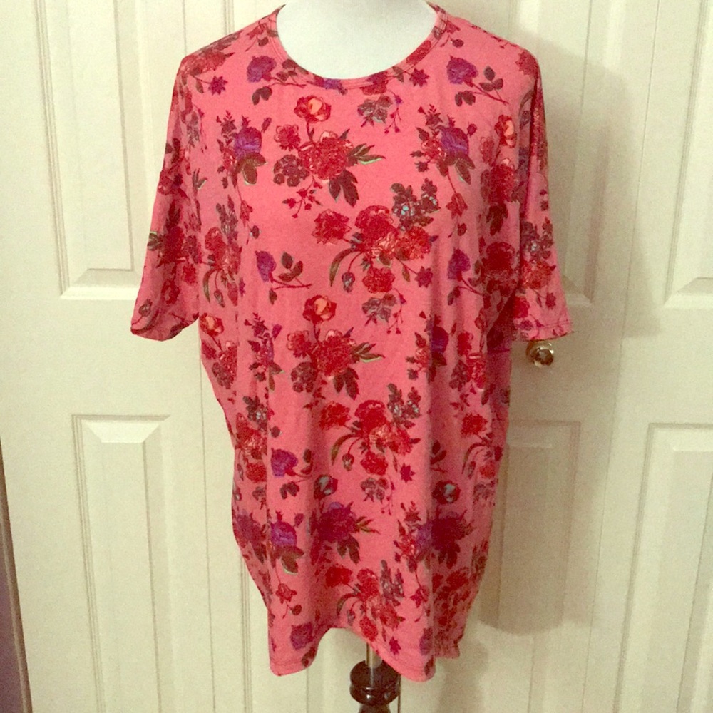 Pink Floral Small LuLaRoe Irma Tunic